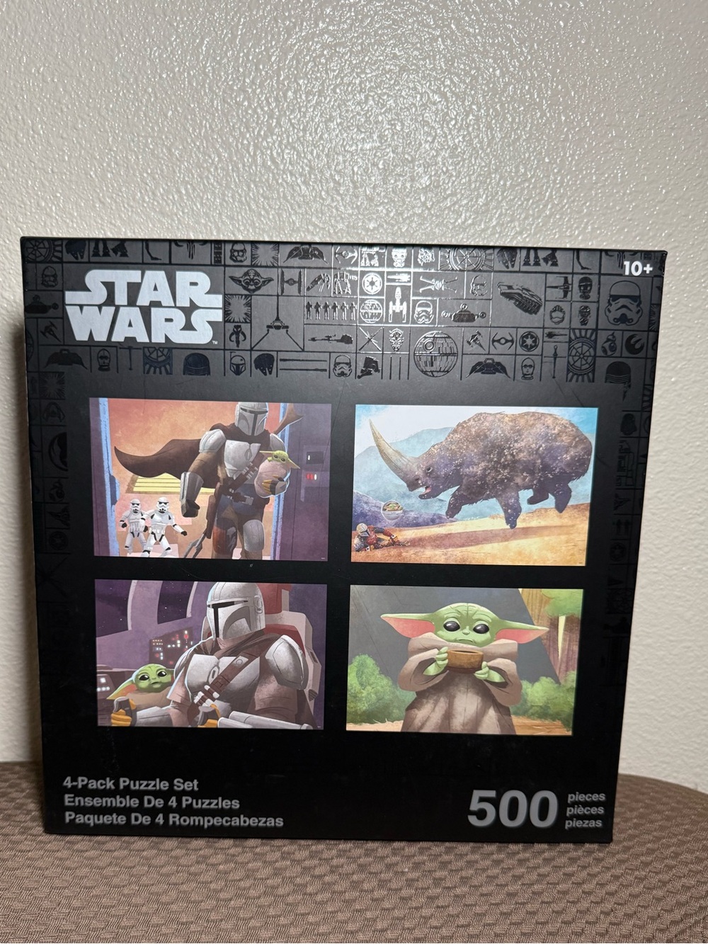 Disney Parks Star Wars 4 Pack Puzzle Set 500 pieces Madalorian Grogu Age 10+ NEW